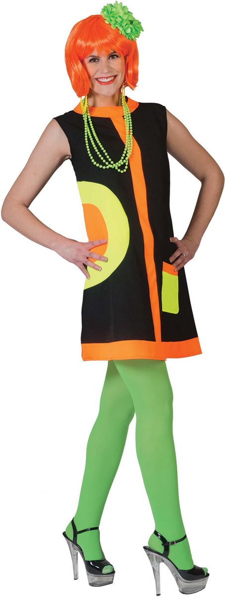 Verkleedkleding | ModDress Neon | Maat 32 - 34 | Volwassenen | Vrouwen | Carnavalskleding